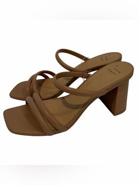 A New Day Stacy Brown Heels Women's Size 11 Block Heel Sandals New